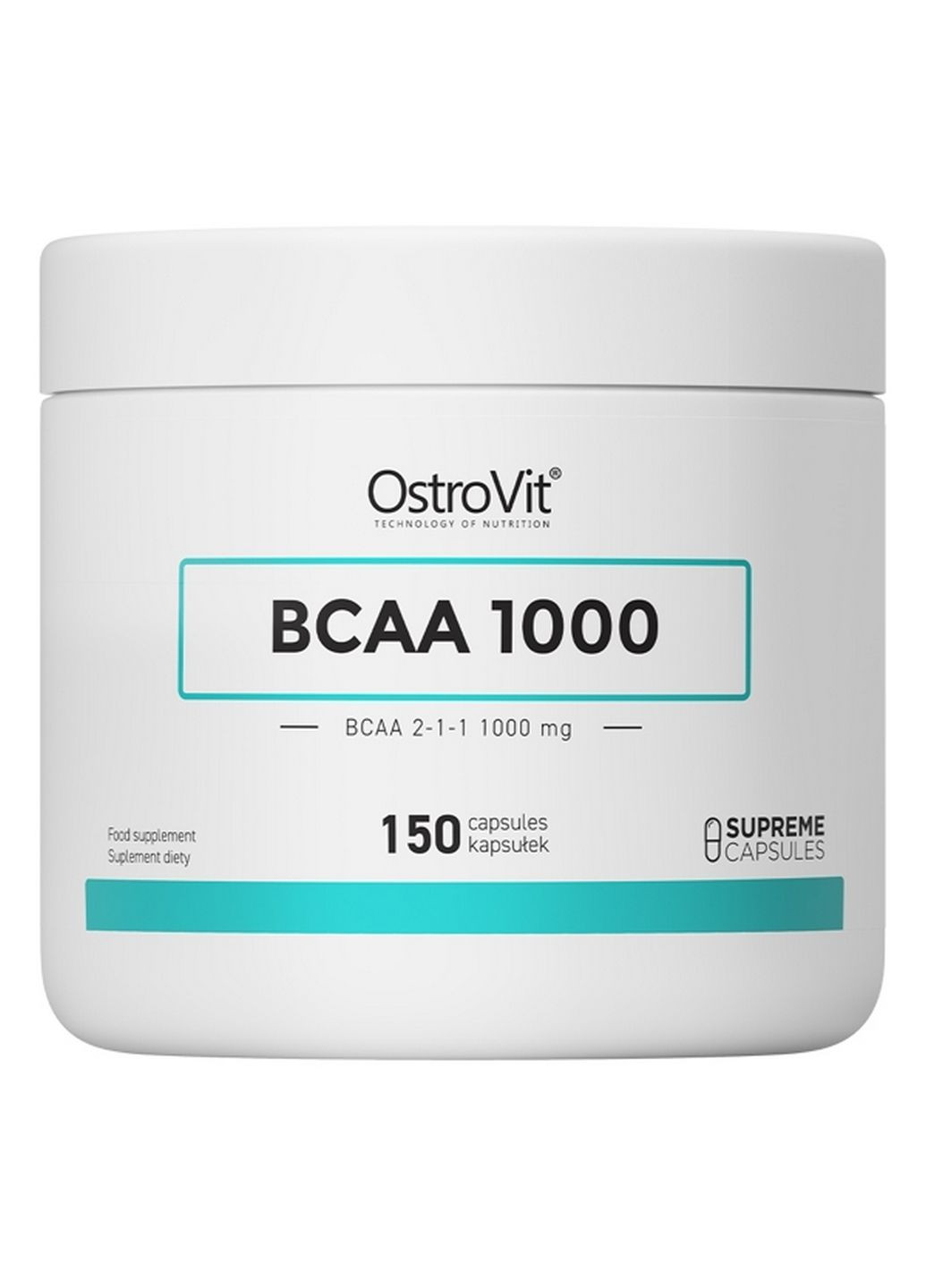 Аминокислота BCAA 1000, 150 капсул Ostrovit (293338433)