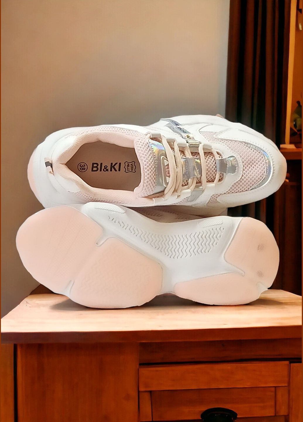 Белые всесезонные кроссовки для девочки подростка bi&ki 7948в Biki