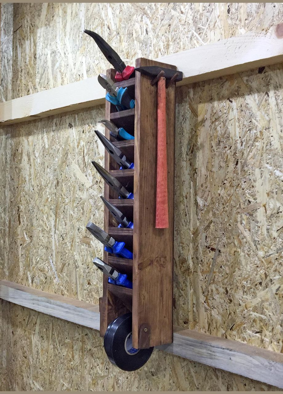 Органайзер для ручного інструменту з дерева Арохан 7 капучино (ОРС-700109) No Brand (328910947)