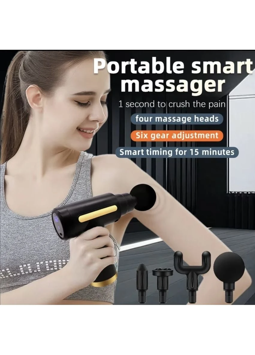 Массажный пистолет для тела с аккумулятором 800 mAh — портативный мышечный массажер для релакса и восстановления No Brand (398230400)