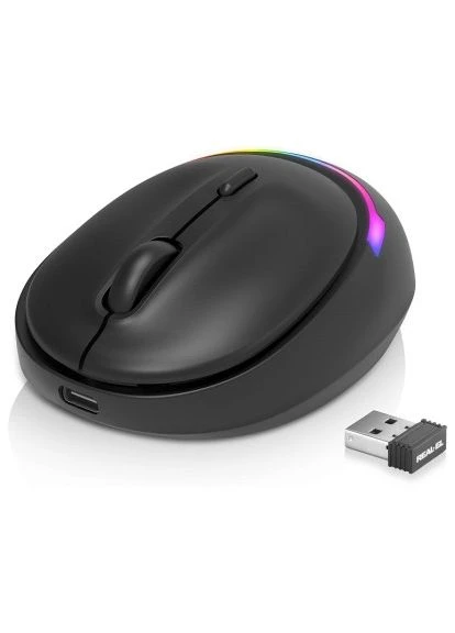 Мышь RM-440W Wireless/Bluetooth Black (EL123200045) Real-El (397284035)
