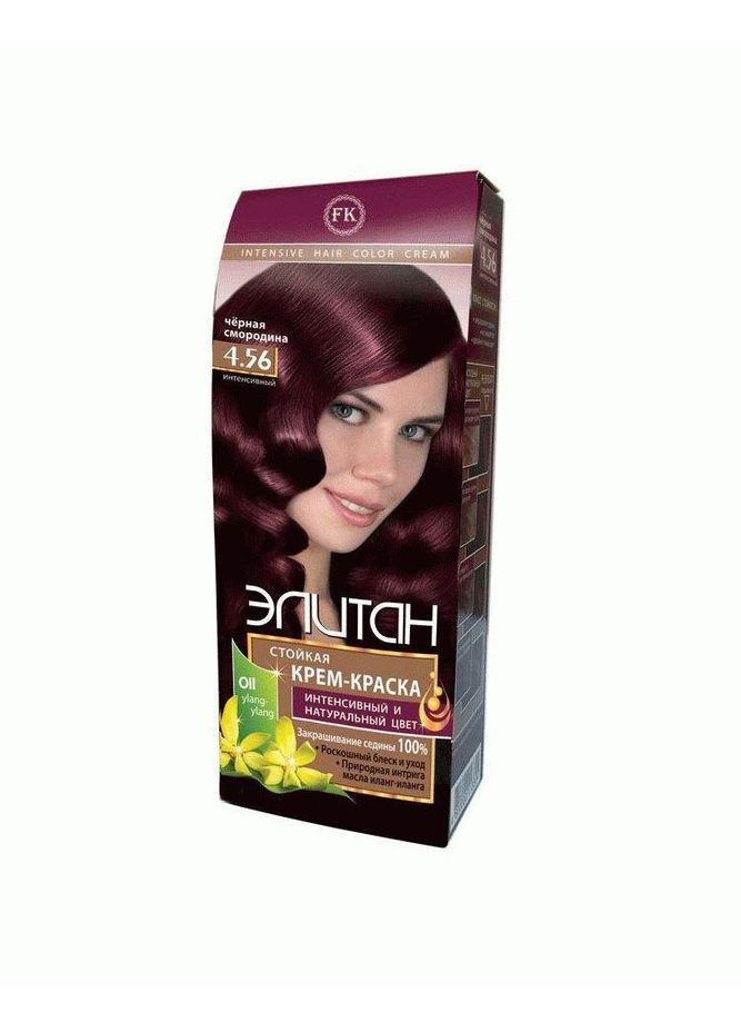 Фарба для волосся Елітан інтенсив №4.56 Чорна смородина 100 мл INTENSIVE (356698741)