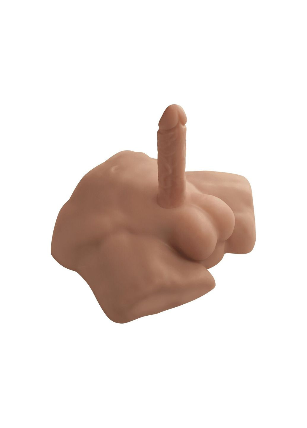 Півторс з фалоімітатором на присосці Apollo S Male Torso Caramel Silexd (303724377)