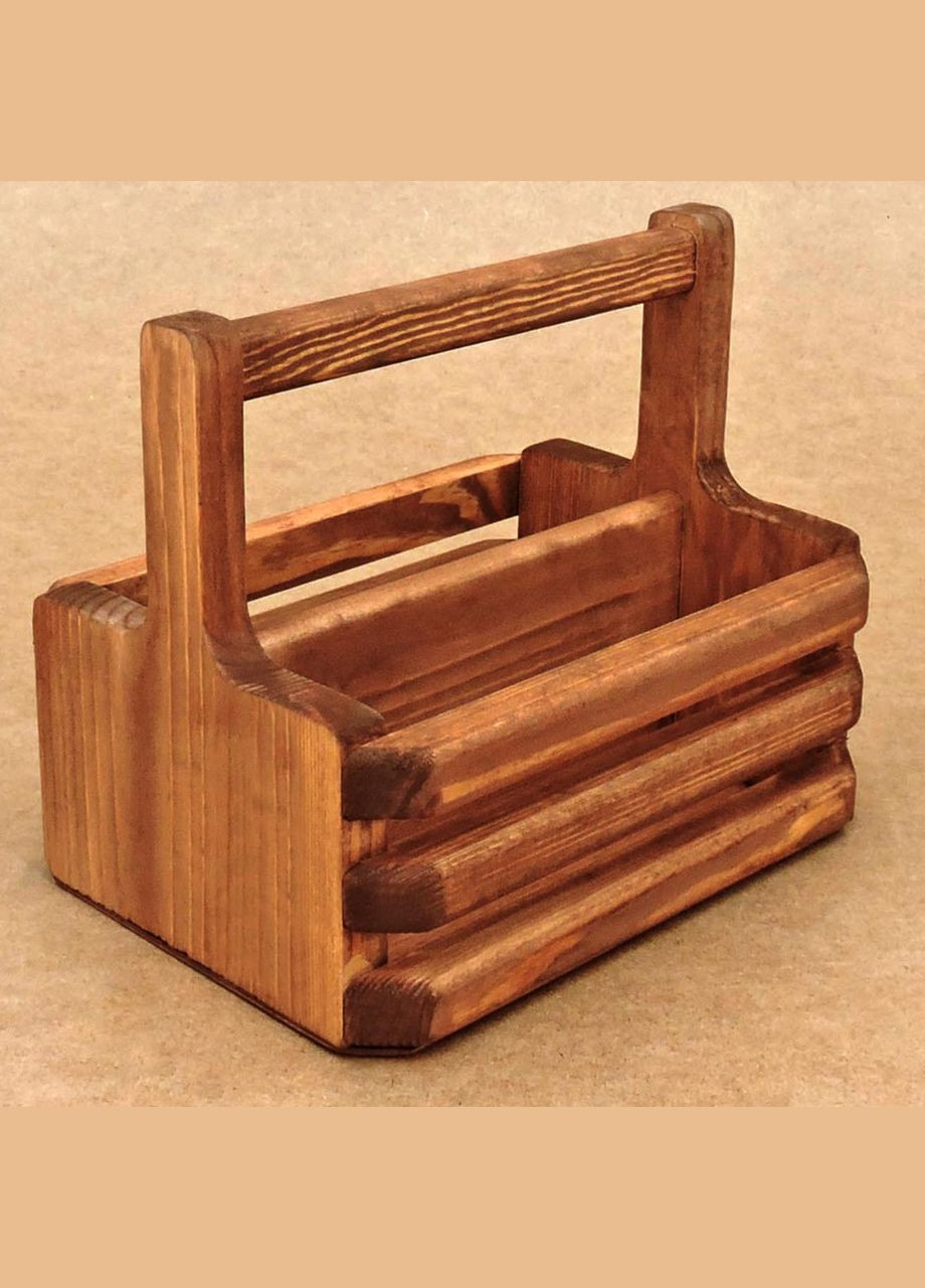 Підставка для столових приладів з дерева Ойло шафран (ПСП-003306) No Brand (327423270)