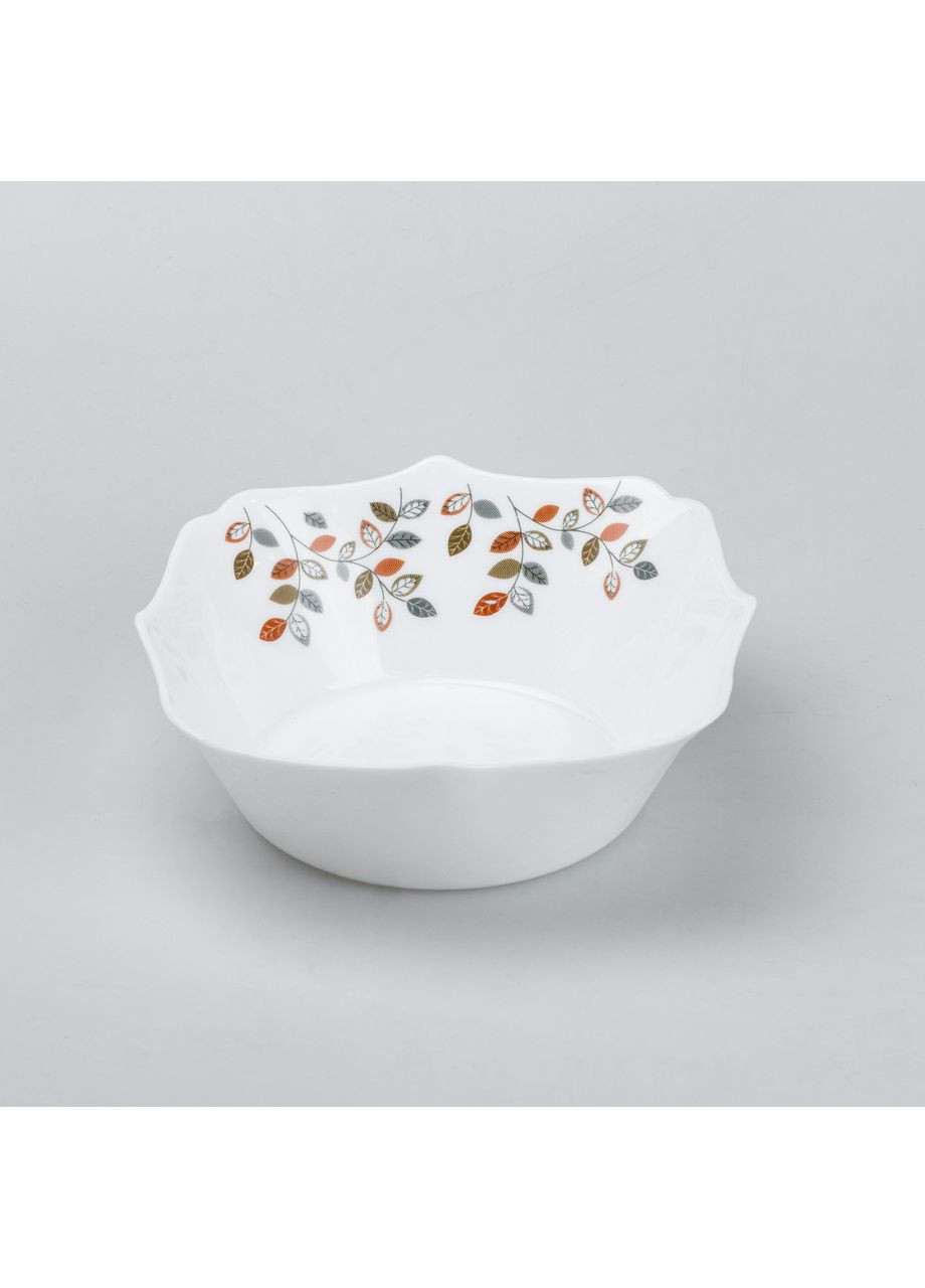 Столовый сервиз 26 квадратных керамических тарелок с цветами. TS Kitchen (365729038)