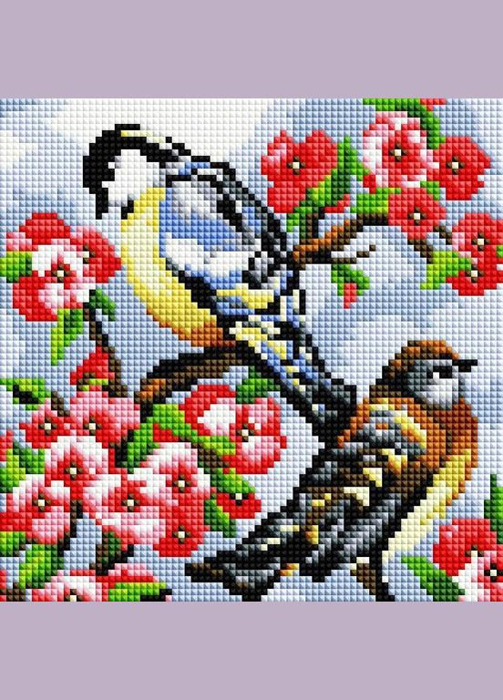 Алмазна вишивка 20x20 Синички DD1222 ColorArt (299772254)