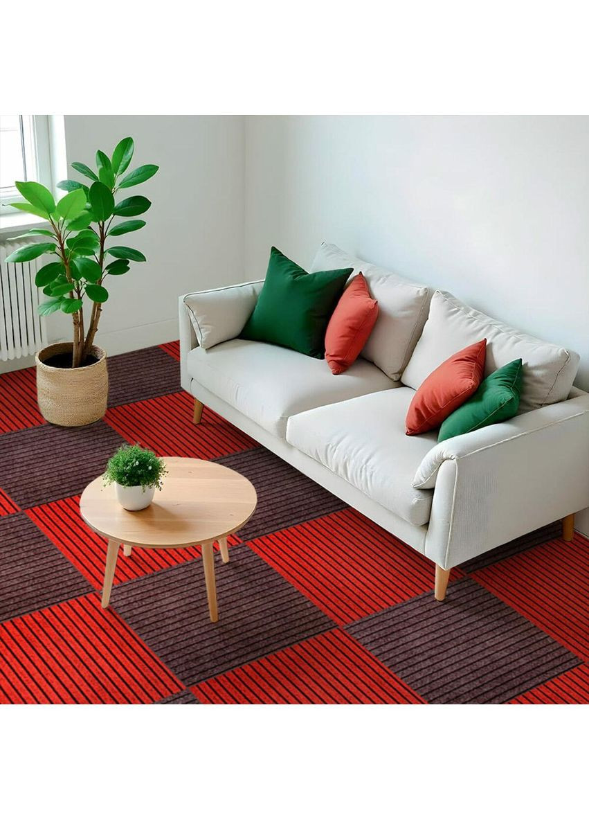 Самоклеюча плитка під ковролін моко 600*600*4,5MM (D) SW-00002489 Sticker Wall (353968161)