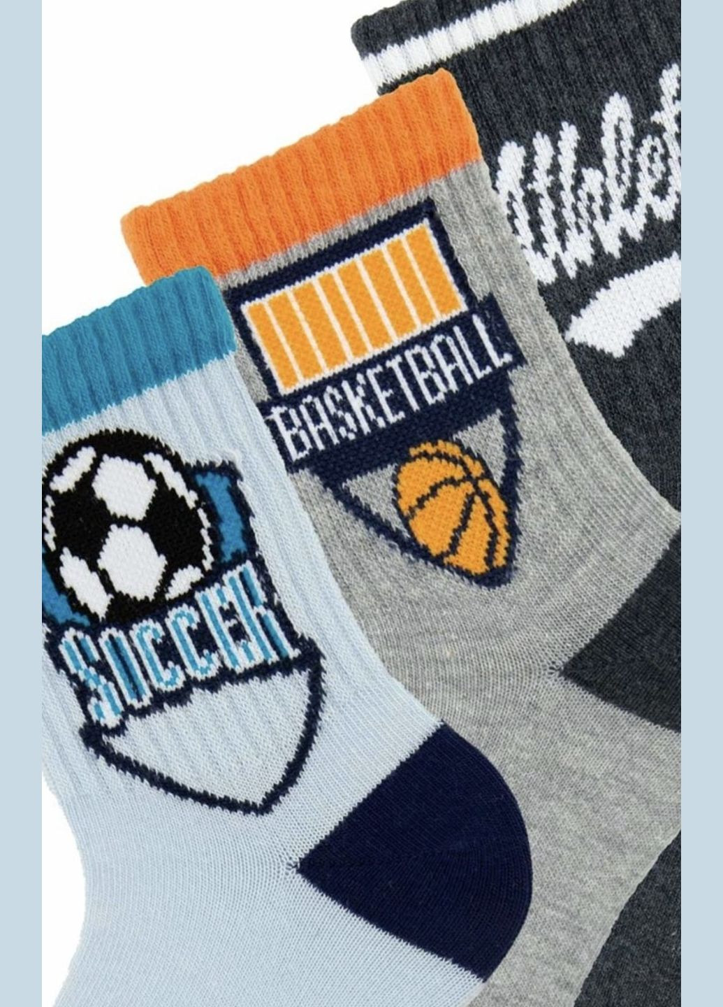 Носки Спортивные 3 Шт. 7512@3 Mix Bross (322561095)