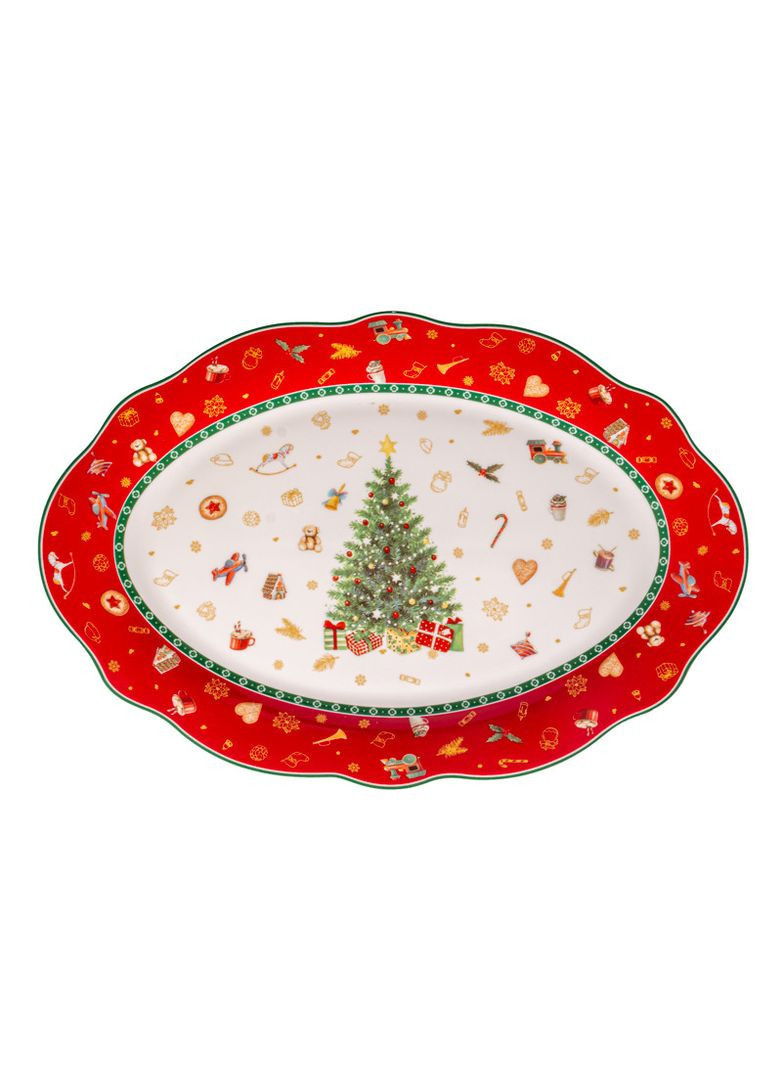 Блюдо новогоднее овальное Christmas Delight 30,5 см 985-209 фарфор Lefard (361230680)