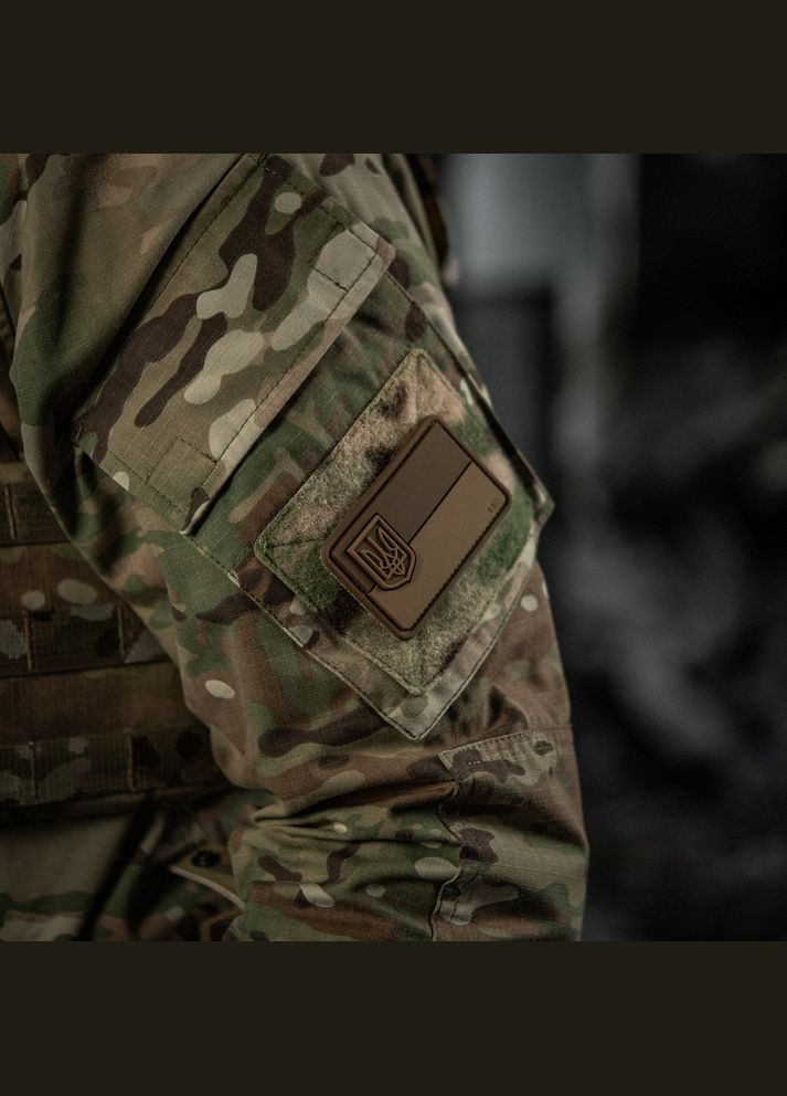 Нашивка прапор України з малим гербом PVC coyote M-TAC (315339411)
