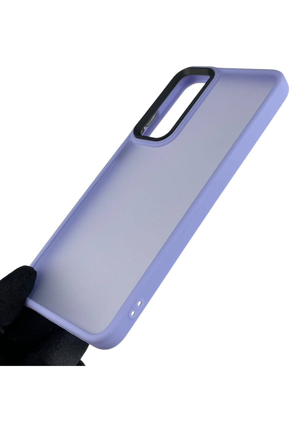 Чохол для A78 4G протиударний матовий напівпрозорий з високими бортами на оппо а78 4г бузковий Oppo (366019194)