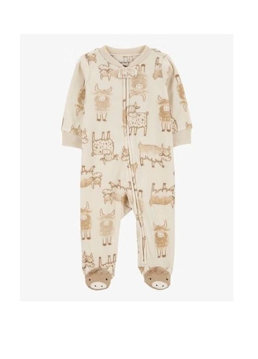 Чоловічок флісовий бежевий carters 3м No Brand (323166292)