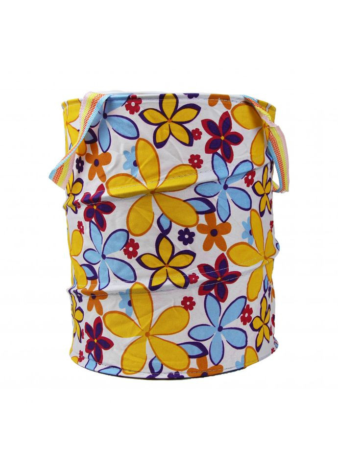 Кошик для іграшок Bambi M3732 діаметр 30 см, висота 38 см, дах-застібка-мол, 2 ручки M3732-7 Metr+ (301125811)