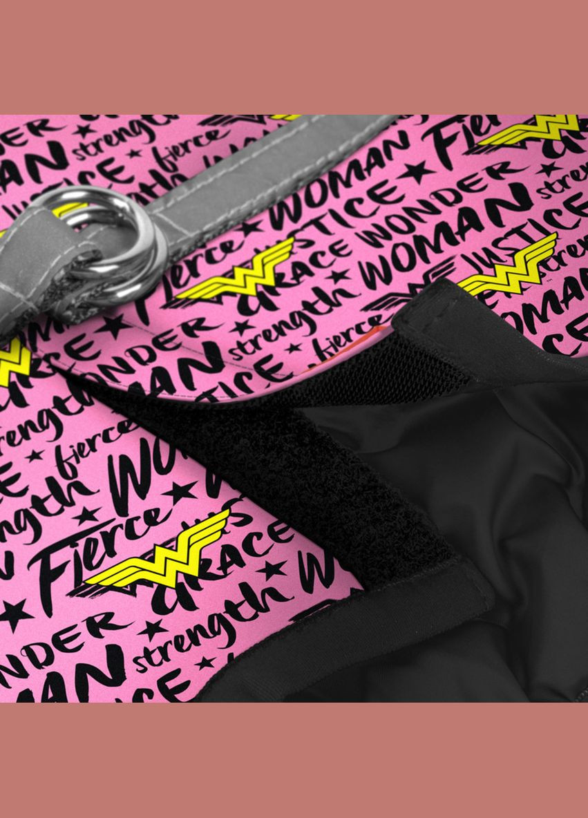 Шлея для собак м'яка Clothes "Диво-жінка в Рожевому" XS1, В 24-27 см С 18-20 см WAUDOG (279570917)