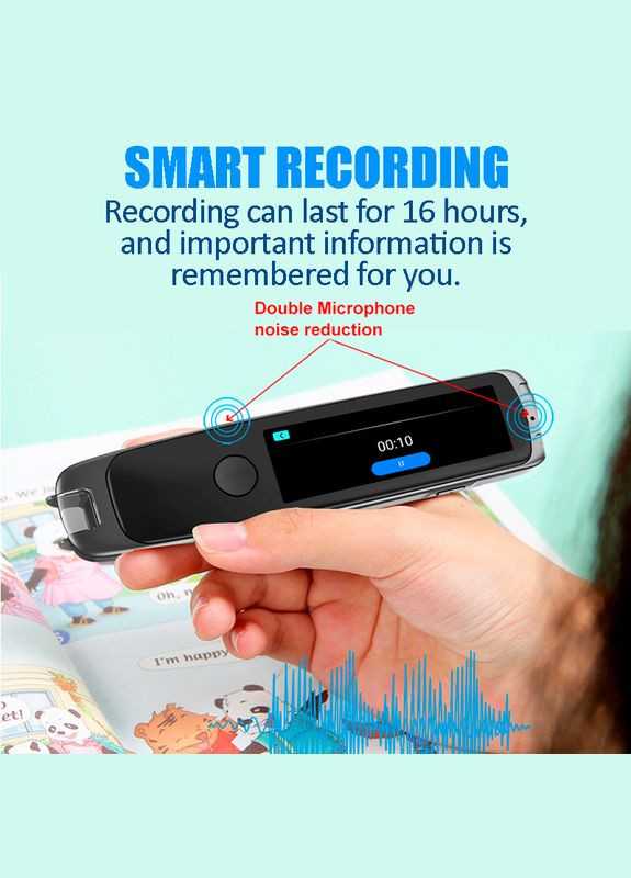 Голосовий перекладач ручка-сканер S9 / 116 мов / Онлайн, офлайн переклад / 1200 mAh / WI-FI / Bluetooth No Brand (322707399)