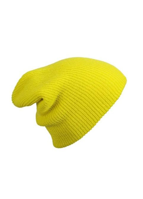 Шапка мужская Knitted Long Beanie Желтый (MB7955MYELU) Myrtle Beach (311606491)