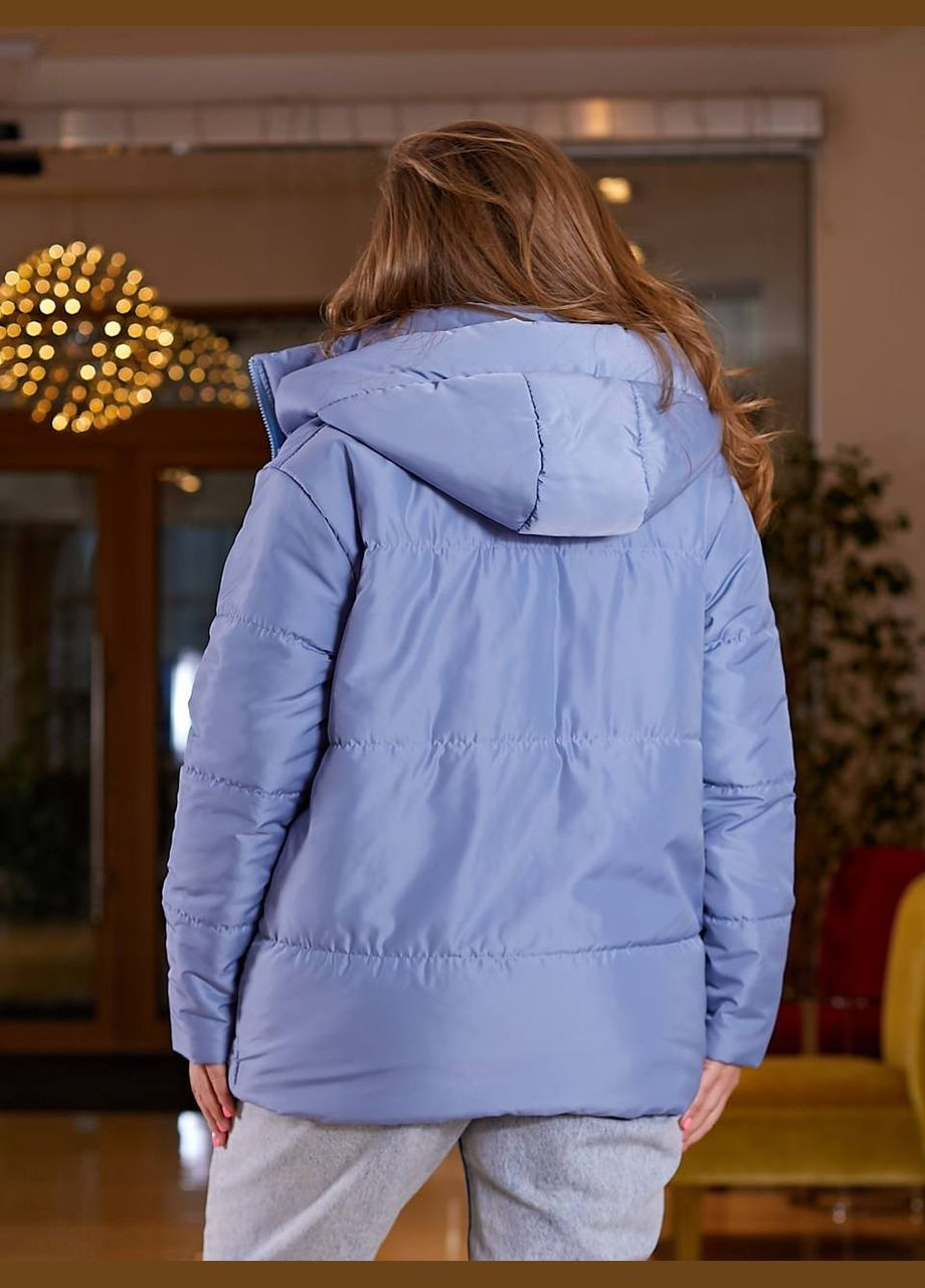 Голубая женская весенняя куртка цвет голубой р.48/50 450013 New Trend