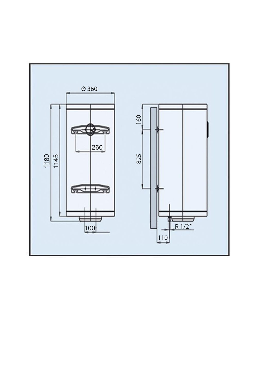 Водонагреватель LV Slim 80 l (80L Slim) LEOV (299841515)