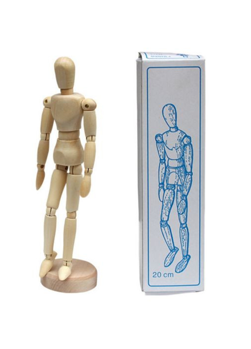Манекен дерев`яний, чоловіча фігура 20 см Worison (322650421)
