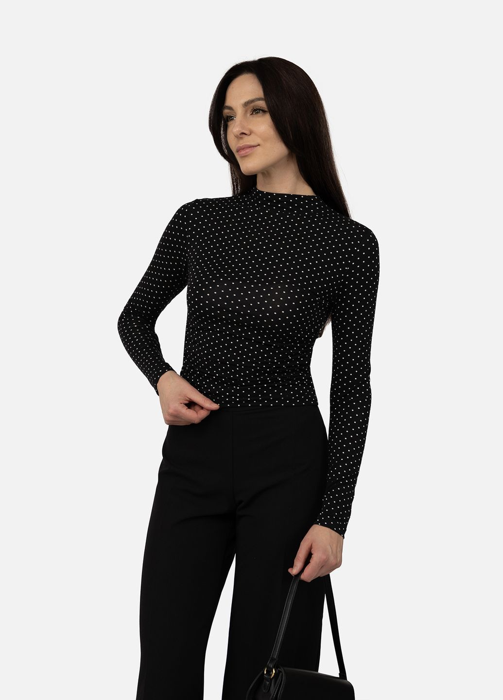 Футболка женская, с длинным рукавом цвет черный ЦБ-00268956 Busem - (322654242)