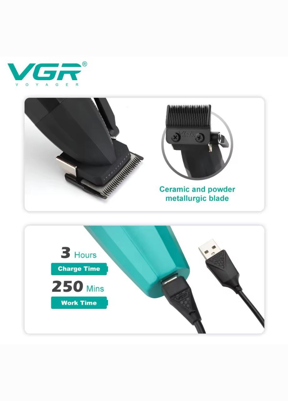 Машинка для стрижки волос с насадками VGR v-003 (292634228)