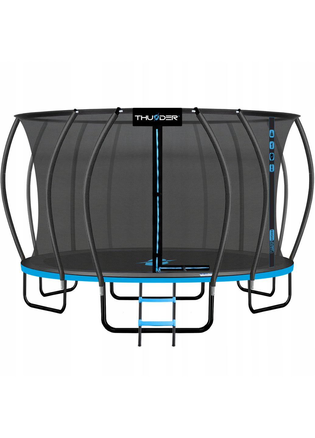 Батут с внутренней сеткой Inside Ultra 16FT 490 см Black/Blue Thunder inside-ultra-16ft-blue (284725903)