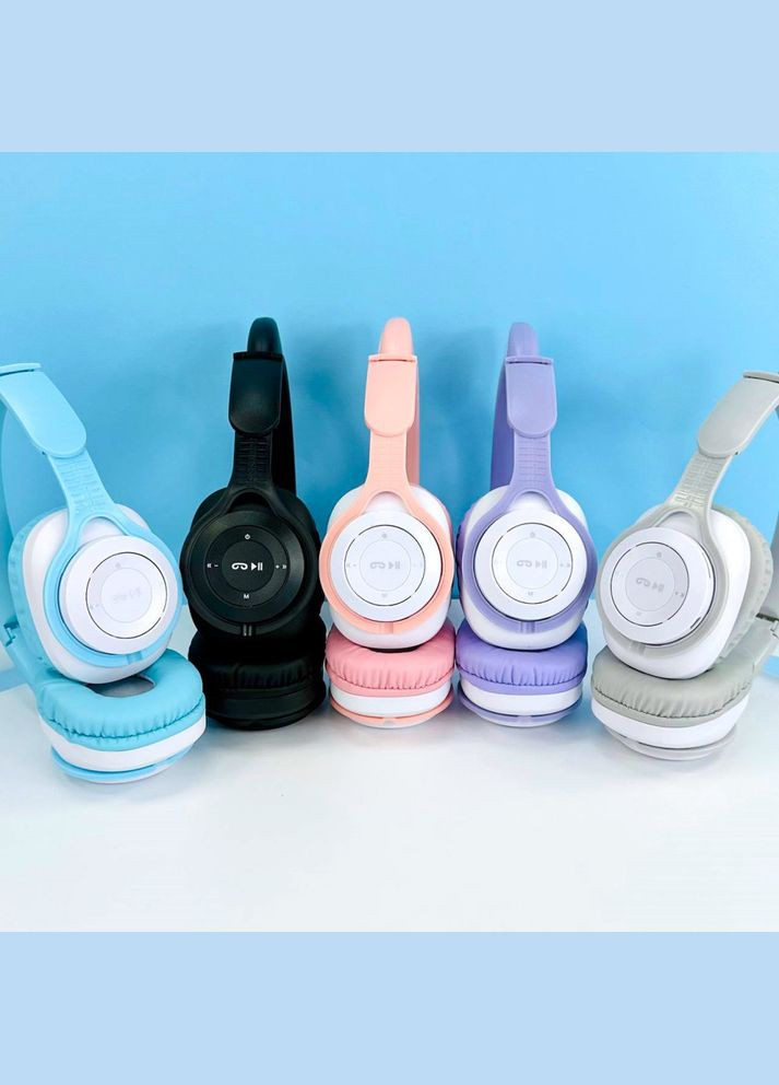 Бездротові навушники з котячими вушками QC11 Cat Ear Рожеві No Brand (304254289)