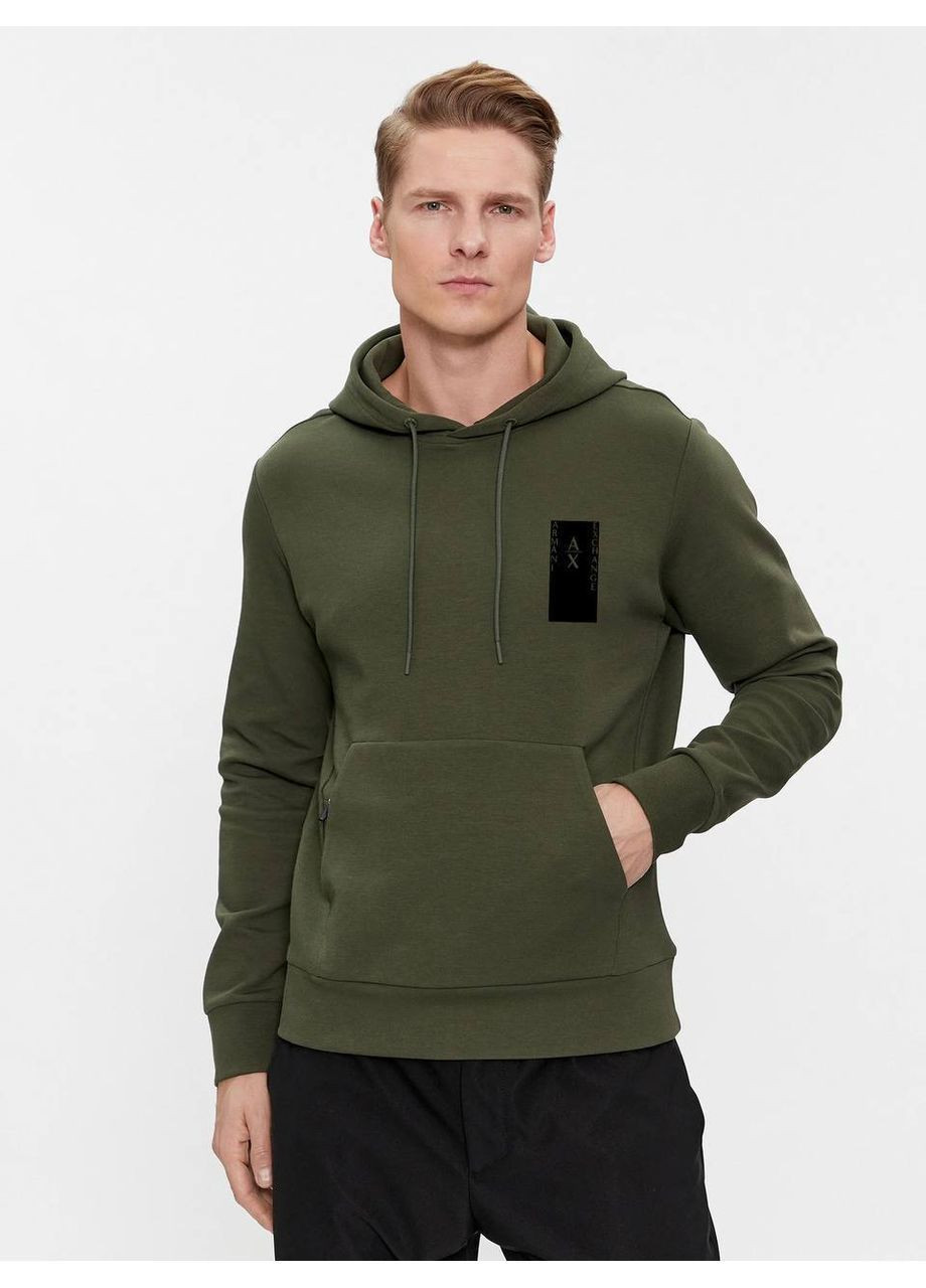 Мужская толстовка черный хаки в стиле armani exchange No Brand (364237063)