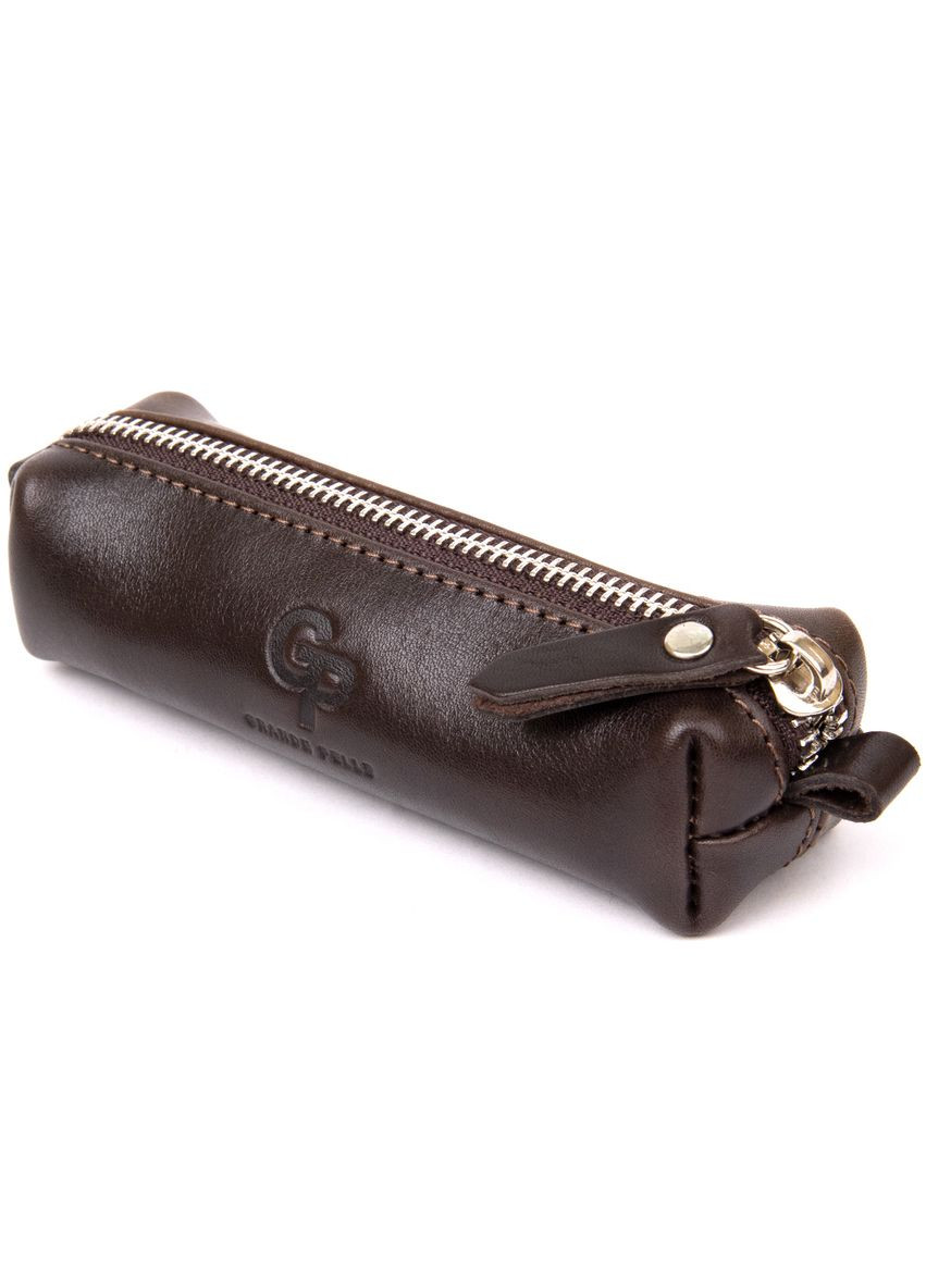 Кожаная универсальная ключница 11339 Коричневый Grande Pelle (331913521)