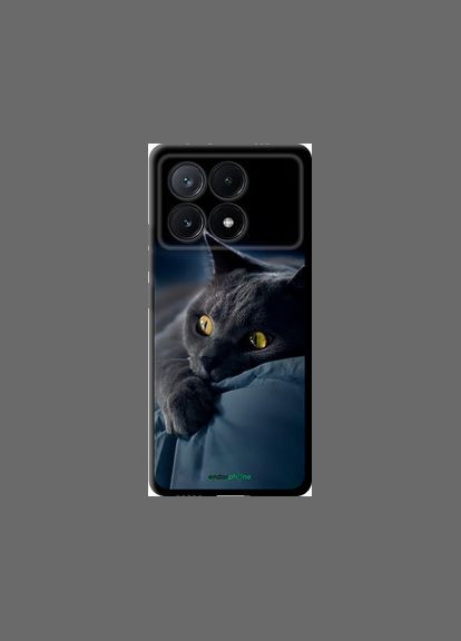 Чохол на Xiaomi Poco X6 PRO Димчастий кіт "825b-3497-2448" Endorphone (348092620)