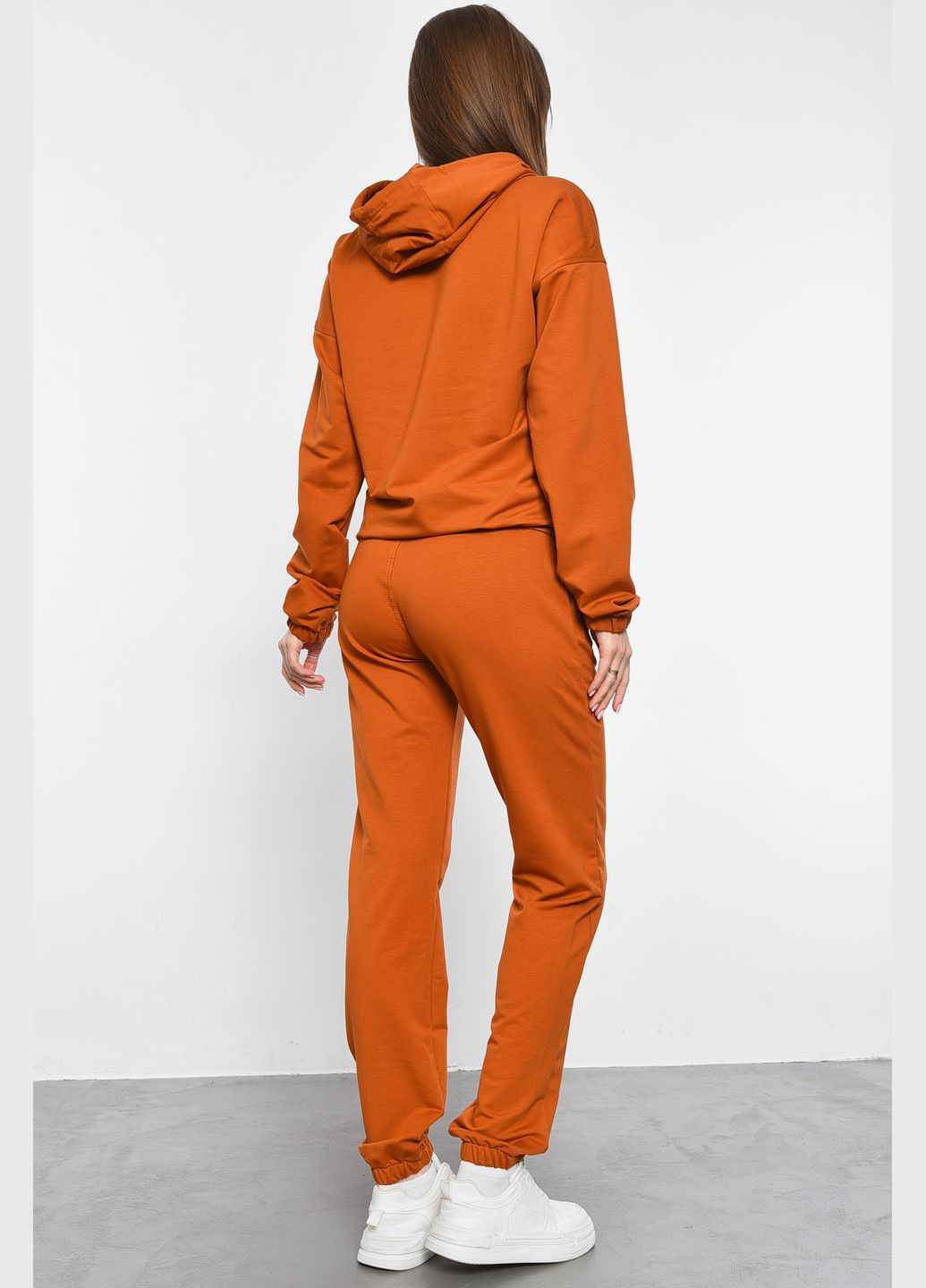 Спортивний костюм жіночий помаранчевого кольору Let's Shop (292755084)