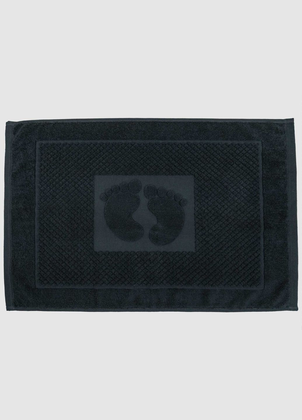 GM Textile махровое полотенце жаккардовое для ног 50х70см 600г/м2 () черный производство -