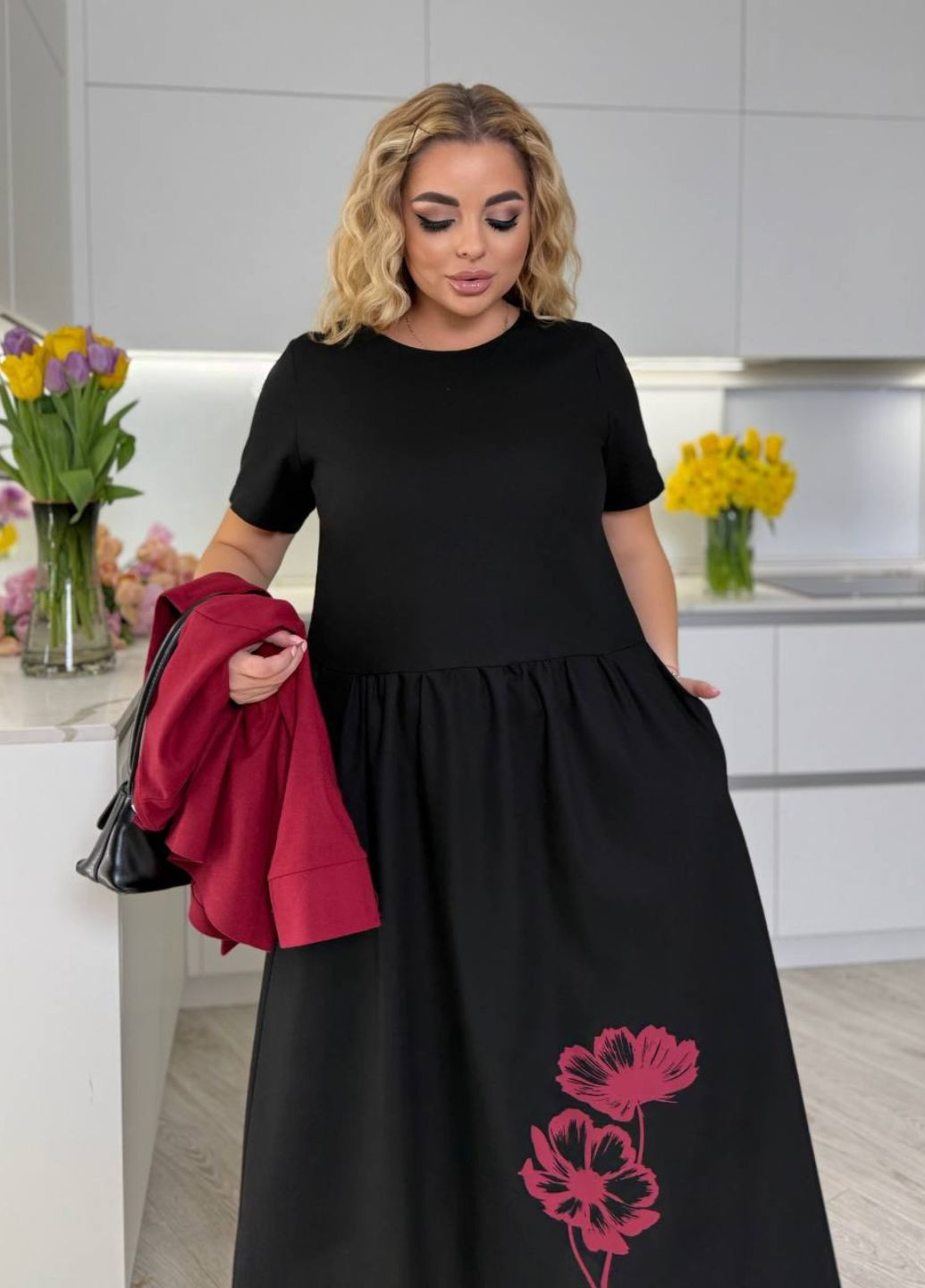 Комплект-двійка: сукня міді та жакет Tik-Tak (340163629)