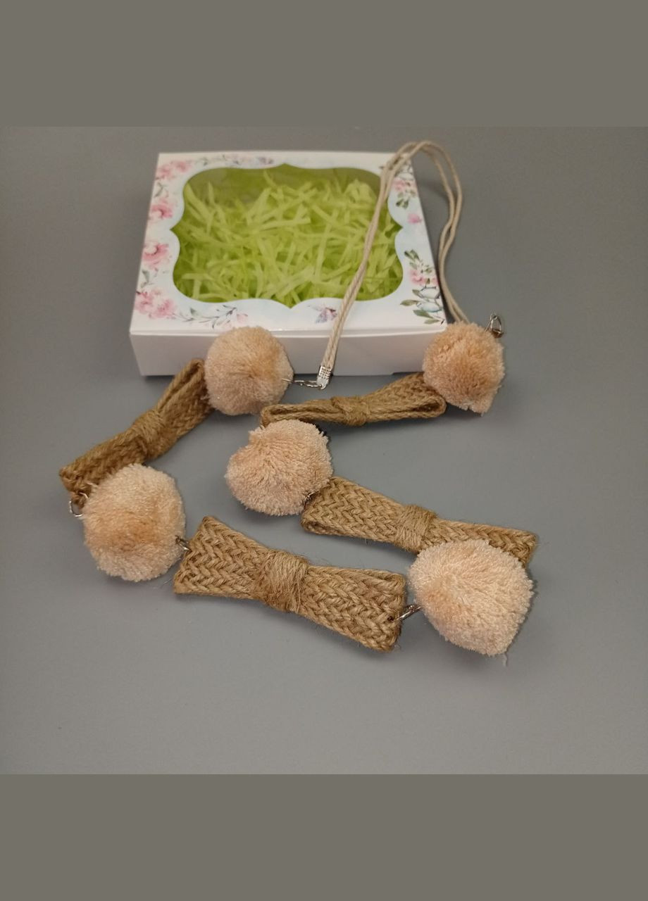 Ожерелье ручной красно-коричневое в стиле бохо в подарочной коробке+подарок No Brand (342384752)