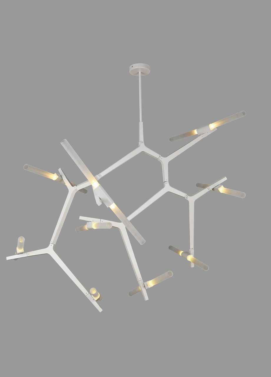 Белая современная люстра на 18 ламп "Bulb" (56-LPR189-18 WH) No Brand (370071044)
