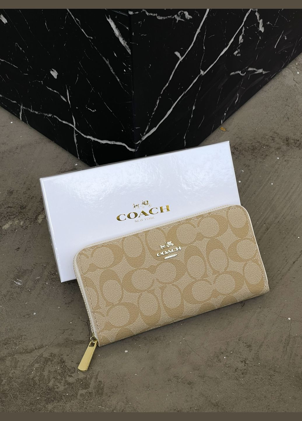 Коч жіночий гаманець в молочному кольорі No Brand (317633554)