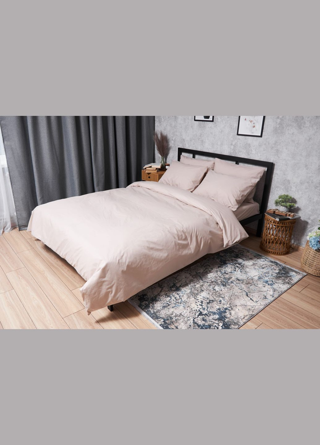 Комплект постельного белья Бязь Gold Люкс «» евро 200х220 наволочки 2х70х70 (MS-820004597) Moon&Star Blanc (293148394)