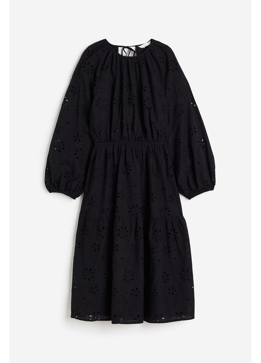 Черное кэжуал платье H&M однотонное