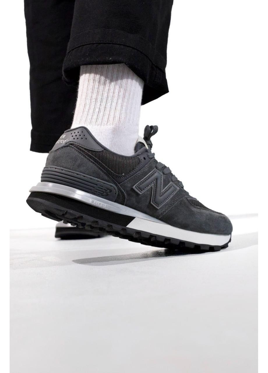 Серые демисезонные кроссовки мужские new balance 574 legacy grey white нью беланс 574 No Brand