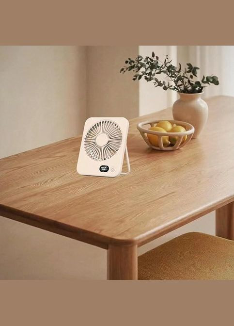 Вентилятор настольный аккумуляторный USB с дисплеем, портативный бездротовой Hofmy Po Fanu (351563220)
