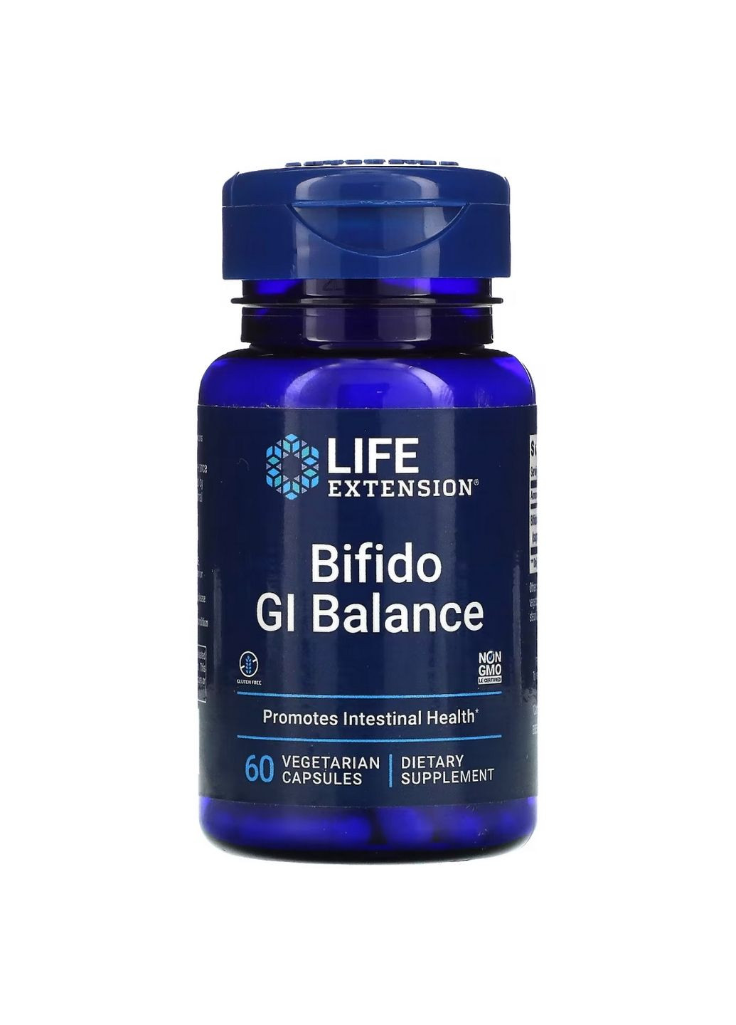 Пробіотики та пребіотики Bifido GI Balance, 60 вегакапсул Life Extension (293418668)