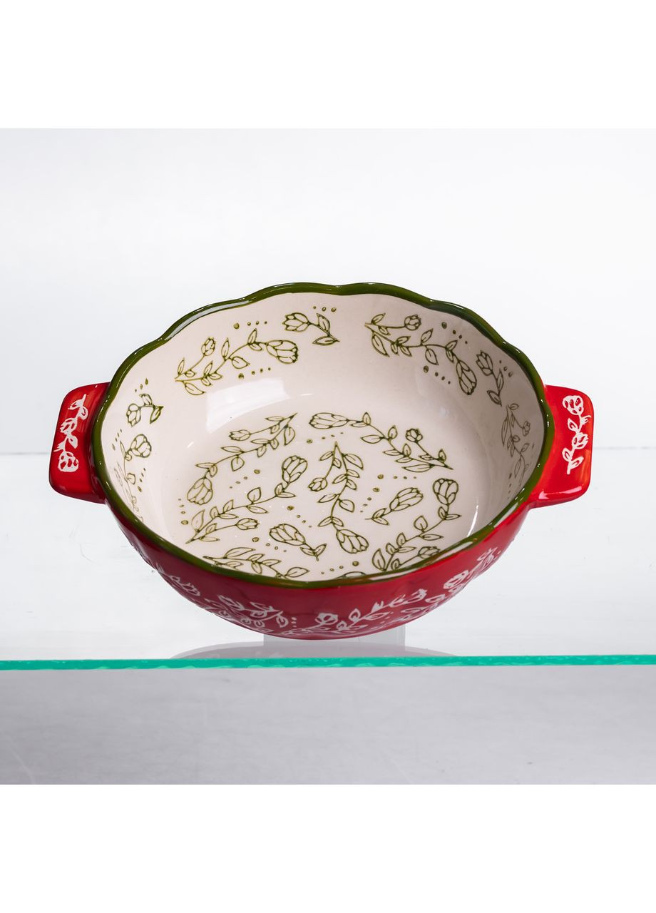 Форма для запекания Vintage Ø17 (см) круглая форма для выпекания в духовке с ручками Красная HM04-05 Yiwu (369446626)