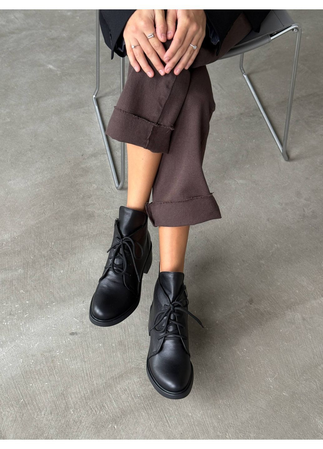 Демісезонні шкіряні черевики Helen (363234885)