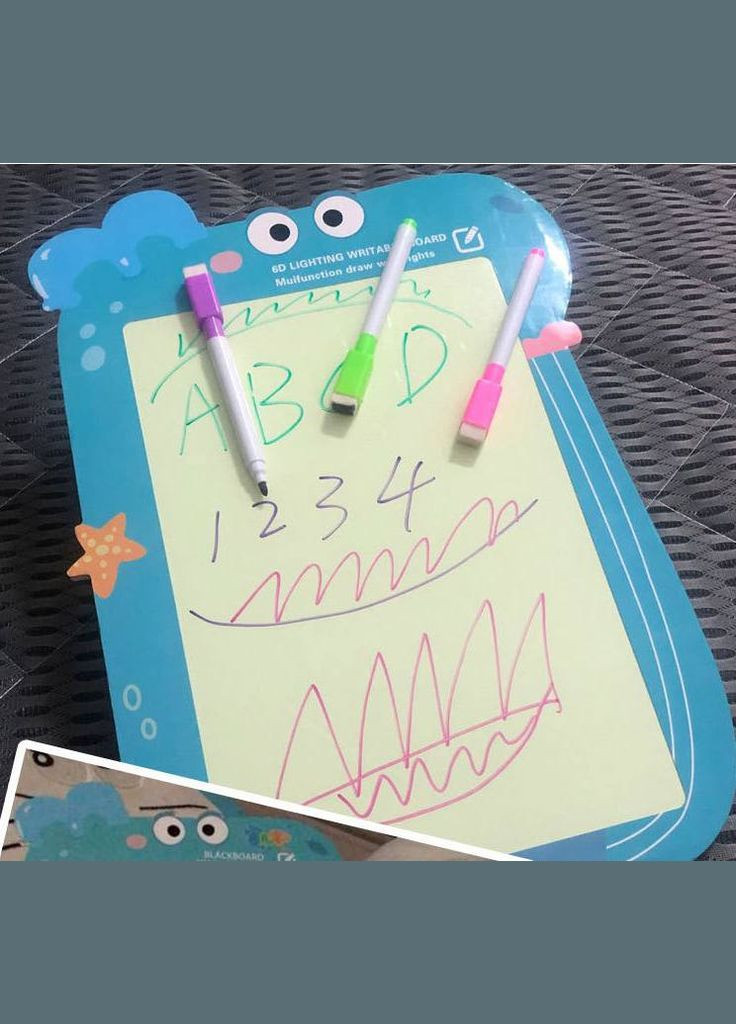 Набор для творчества Рисуй Светом SK 0018 ABC Дельфинчик Рисунок в темноте Limo Toy (327216010)