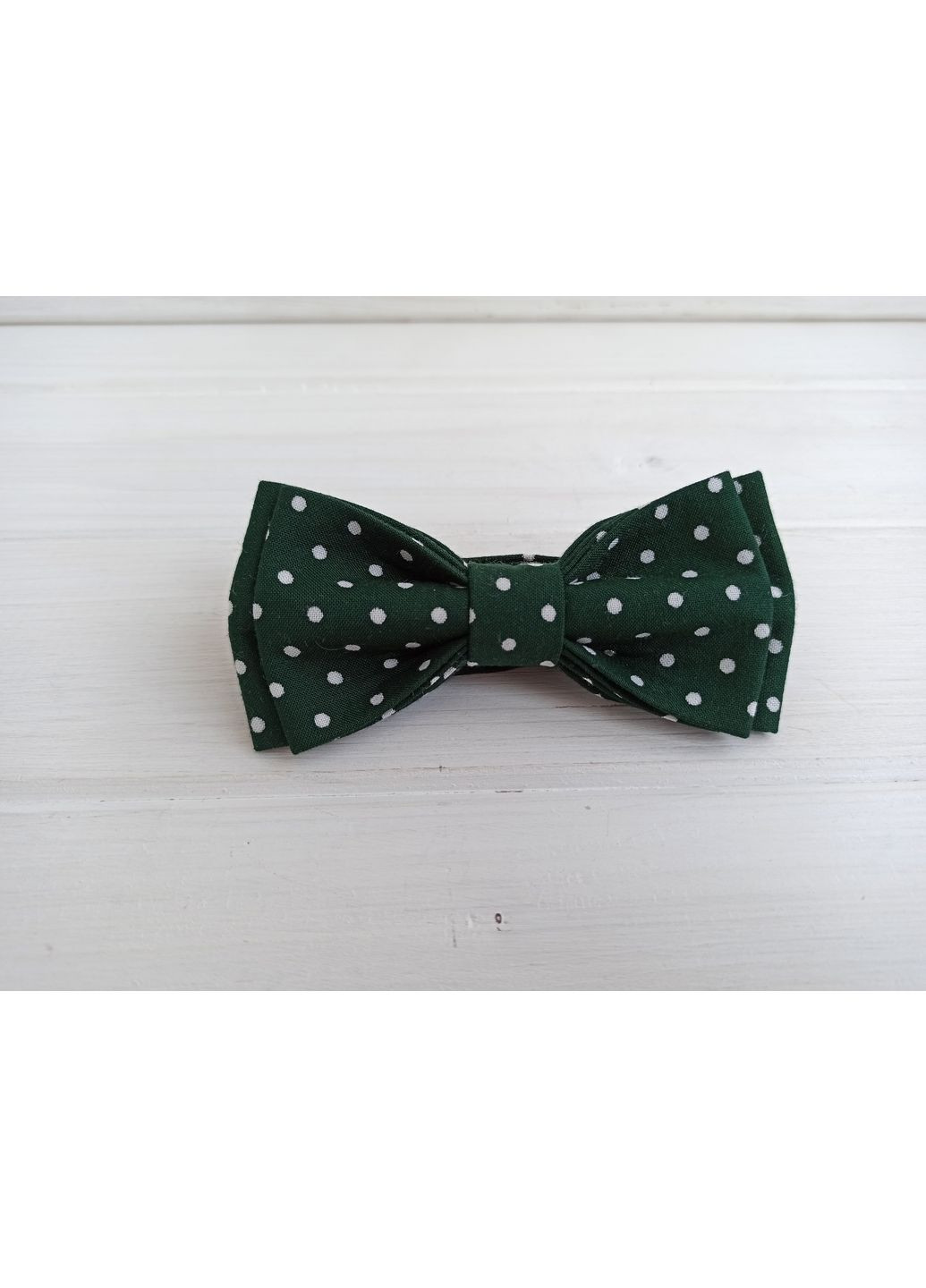 Зеленая мужская бабочка в горошек Major Style (367982991)