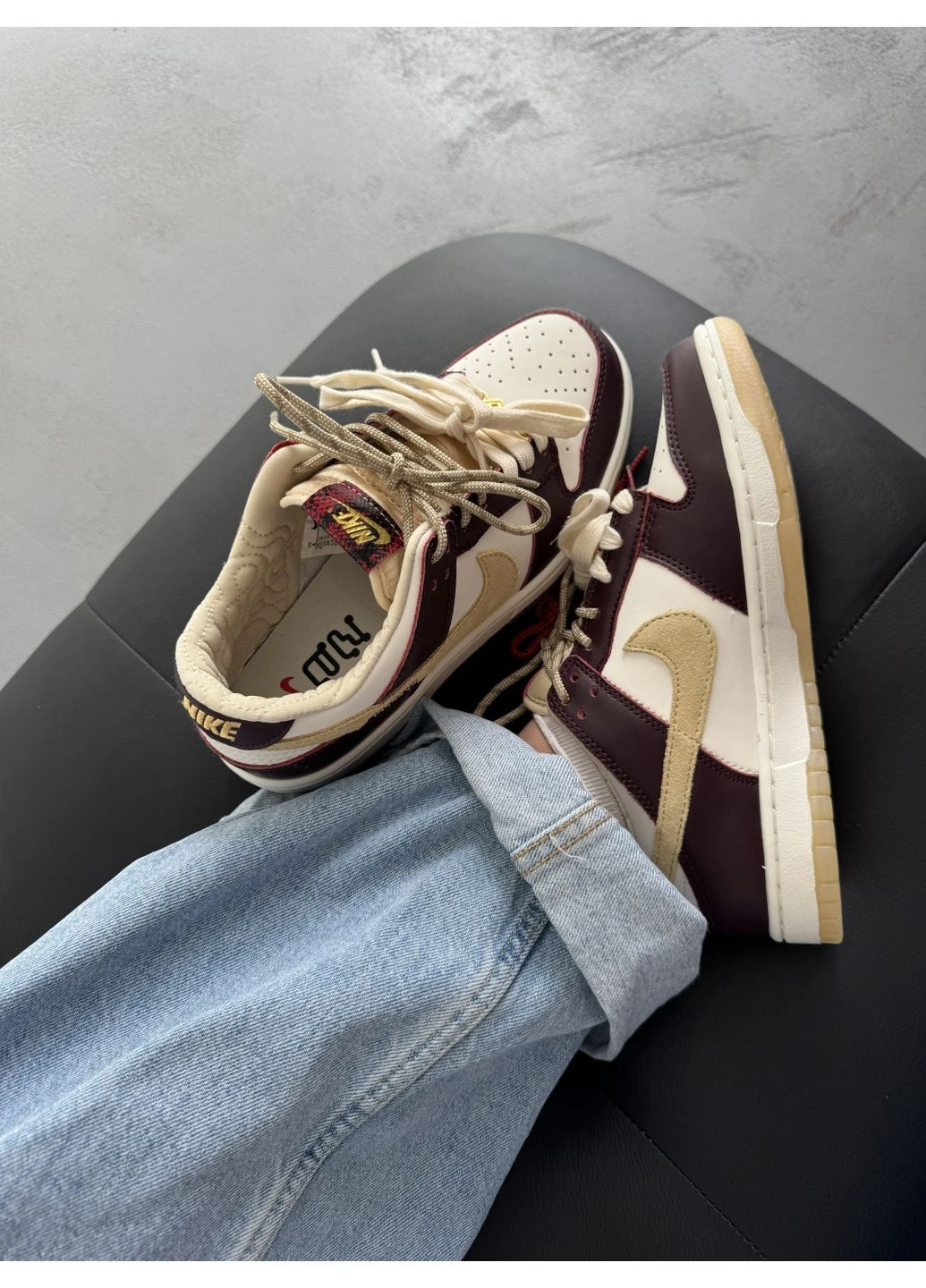 Кросівки жіночі і чоловічі Nike SB Dunk Low LX White Maroon | Найк СБ Данк низькі білі бордові No Brand білі демісезони (400829378)