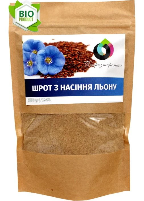 Шрот з насіння льону (250g) "Біорасторопша" No Brand (366819797)