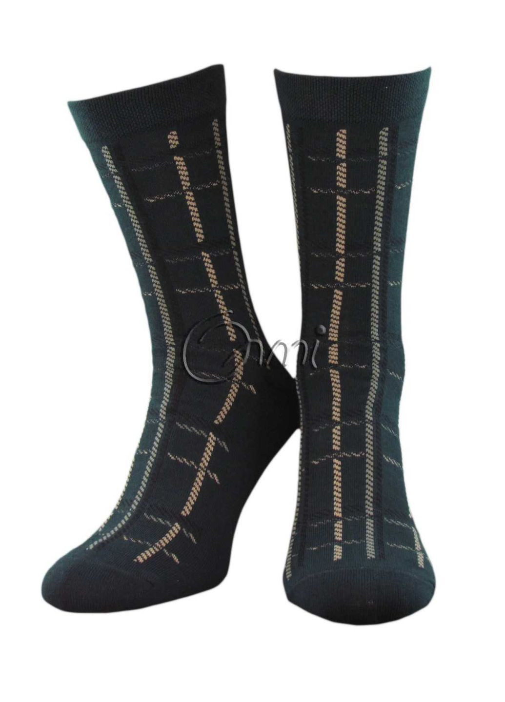 Зелені шкарпетки чоловічі 6503 29 темно-зелений Легка Хода (362665819)