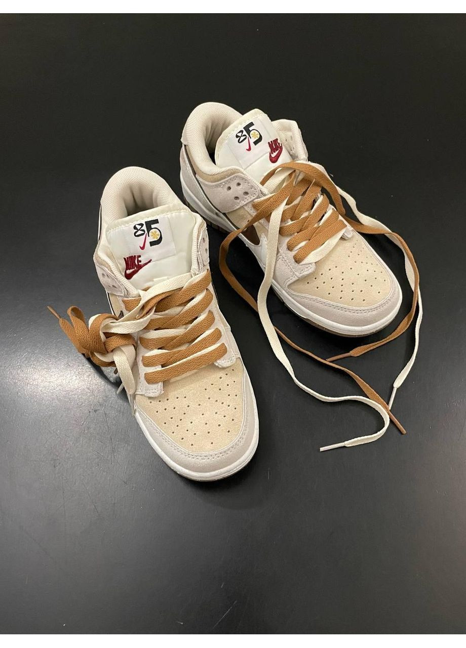 КРОСІВКИ ЖІНОЧІ NIKE SB DUNK LOW SE 85 DOUBLE SWOOSH GREY BROWN НАЙК СБ ДАНК No Brand сірі демісезони (367115009)