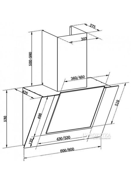 Вытяжка AT 8438 F Eco Kaiser (368578635)